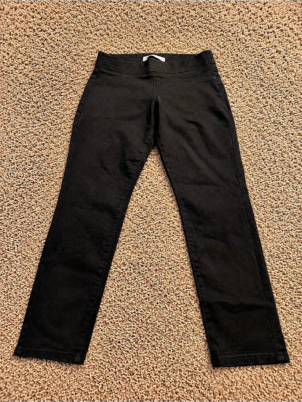 Old Navy Super Skinny Pull-On Pants Black Size 10 Petite